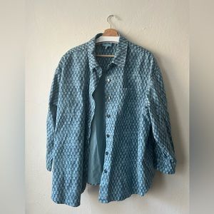 Future Collective x Gabriella Kariefa-Johnson - Denim checked shirt with buttons